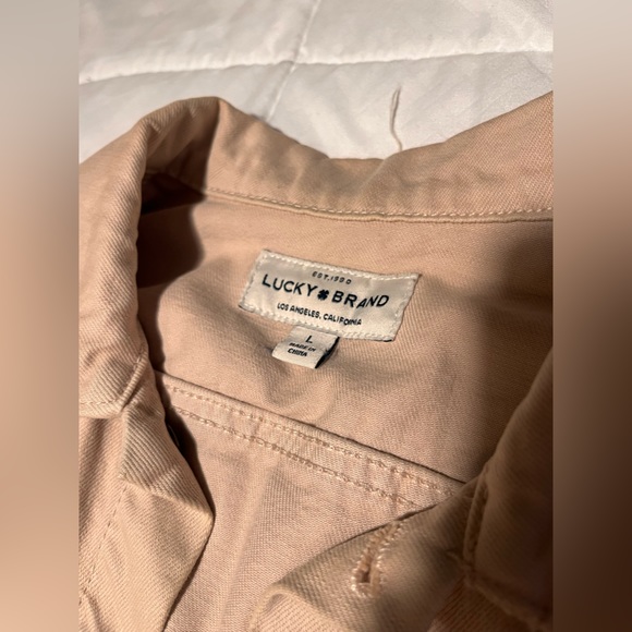 Light pink Lucky Brand Trucker Jacket - Picture 4 of 11